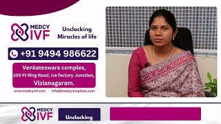 At what stage of IVF is the embryo transferred  Dr Madhuri  Dr Sireesha Rani  Medcy IVF [upl. by Foy]