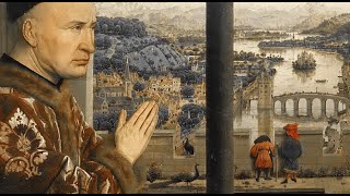 Guillaume Dufay – Ave Maris Stella  Jan van Eyck – Paintings [upl. by Basilio]