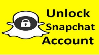 Unlock Snapchat Account [upl. by Anirt]