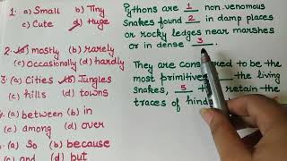 cloze test English tricks  Part1  Examples [upl. by Rellim]