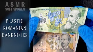 Romanian plastic banknotes are the most beautiful currency bills in the world  ASMR soft spoken [upl. by Orodisi]