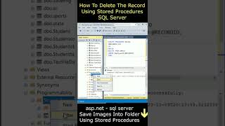 How to delete row or record using stored procedures sql server [upl. by Kan]