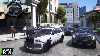 GTA 5  RollsRoyce Cullinan KEYVANY  MAFIA GANG WAR amp CONVOY [upl. by Shawnee]