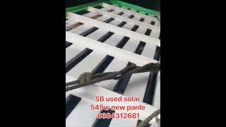 545w MB solar panel mono Bifacial 5hp 75hp AC motor installation [upl. by Marika439]