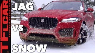 Does This Cat Have Snow Claws Jaguar FPace AWD vs Colorado Blizzard Review [upl. by Elliot]