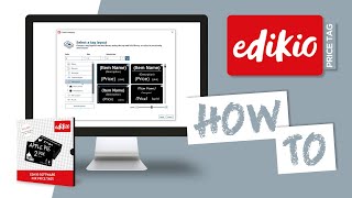 Edikio Price Tag Software  Editing a Tag Layout [upl. by Allemaj]