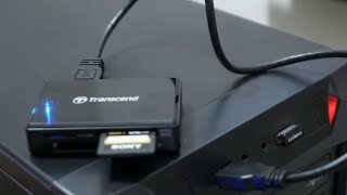 Transcend 31 Card Reader Unboxing [upl. by Lyrak]