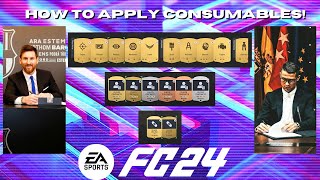 How To Apply Consumables｜FC24 Ultimate Team [upl. by Heda]