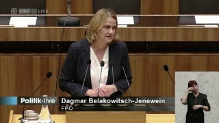 Dagmar BelakowitschJenewein  Apothekengesetz  10112016 [upl. by Yanahs]