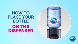 NESTLÉ PURE LIFE  How to place your bottle on the dispenser [upl. by Nae]