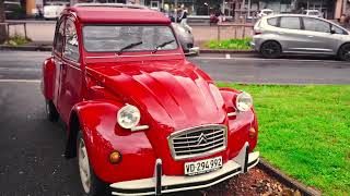 Ивердон Vintage Vibes Freshly Painted Red Citroën 2CV6 Special with DJ Solovey Remix Video [upl. by Durwood]