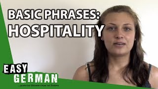 Easy German Basic Phrases  Hospitality [upl. by Crissy842]