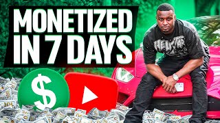 How to Get Monetized on YouTube Fast 7 Days [upl. by Roz]