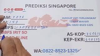 PREDIKSI SGP 10 NOVEMBER 2024   RUMUS SGPSGP HARI INI   BOCORAN TOGEL SINGAPURA HARI INI [upl. by Elnukeda]