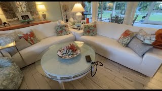 How to put Yemyhom slip covers on a Ikea Kivik sofa [upl. by Adyela631]