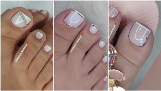 unhas decoradas nos pés  3 ideias INCRÍVEIS para as unhas dos pés [upl. by Itsa]