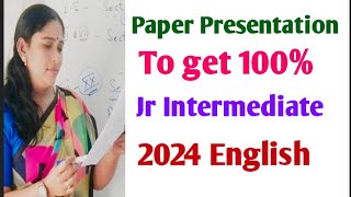 Paper Presentation in the board Exam Jr Intermediate English [upl. by Hersch]