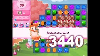 Candy Crush Saga Level 3440 3 stars No boosters [upl. by Nakasuji]