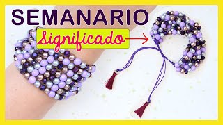 APRENDE cómo crear UNISEMANARIO🤓 7 PULSERAS  con hilo 🧵 y Piedras de Cristal 📿 [upl. by Sairu]