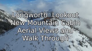 Beautiful Remote Mountain Cabin  Aerial Views Cabin Walk Through  North Central BC Canada [upl. by Biernat661]