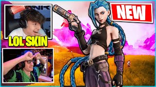 Streamers React to Arcane Jinx Skin In Fortnite Item Shop Today [upl. by Kono306]