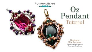 Oz Pendant  DIY Jewelry Making Tutorial by PotomacBeads [upl. by Prager]