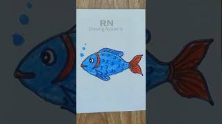 fishdrawing viral cute easy viral shorts sea trendingdrawing satisfying [upl. by Nylissej]