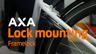 AXA Frame Lock Mounting instruction [upl. by Eiraminot]