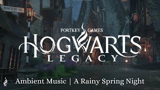 Harry Potter Ambient Music  Hogwarts Legacy A Rainy Spring Night  Relaxing Studying Sleeping [upl. by Nayd332]