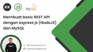 Membuat basic REST API dengan express js NodeJS dan MySQL [upl. by Elisabetta]