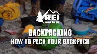 How to Pack a Backpack  REI [upl. by Tirzah]