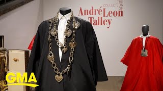 Inside the auction of Andre Leon Talleys fashion collection l GMA [upl. by Ahseinod]