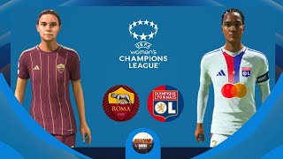 Roma X Lyon  UEFA Womens Champions League  4K  PS5™ [upl. by Ozmo]