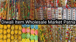 Diwali Item Wholesale Market Patna  Latest Diwali Item Wholesale Market  Artificial Candle [upl. by Higinbotham217]