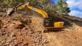 We Are Working On The Top Of The Hill  Excavator  Bulldozer  excavator  JCB [upl. by Millar]