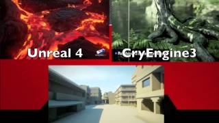 CryEngine 3 vs Unreal 4 vs Frostbite 2 [upl. by Nedda]