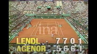 Ronald Agenor  Ivan Lendl French Open 1987 [upl. by Indihar418]