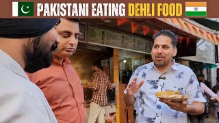 PAKISTANI EATING TOP DELHI FOOD  INDIAN FOOD  PAKISTANI IN INDIA [upl. by Rinum]