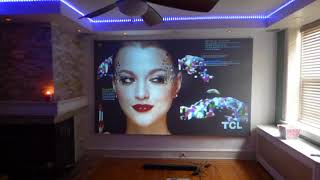 FIRST ONE ON YOUTUBE with my 2018 ViewSonic PS501W 3400 Lumens WXGA HDMI Short Throw Projector [upl. by Arytahs]