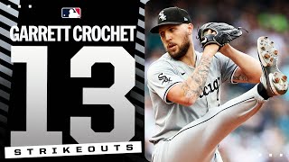 Tied for MLB LEAD IN STRIKEOUTS Garrett Crochet struck out CAREERHIGH 13 in win vs Mariners [upl. by Meyers580]