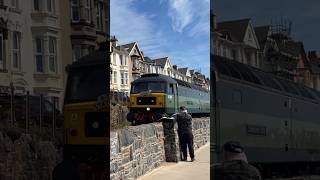 British Railway LSL class 47s double head the statesman railWolverhampton to Penzance at Dawlish [upl. by Kries]