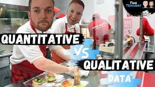 Qualitative Data vs Quantitative Data Explained  Five Guys Example [upl. by Steinberg828]