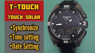 Tissot Ttouch T091420 Watch Time Setting and Synchronize  SolimBD [upl. by Rebme294]