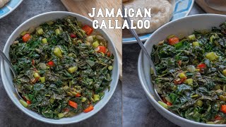 Jamaican Callaloo Recipe  How To Make Callaloo  That Girl Cooks Healthy [upl. by Allisan]