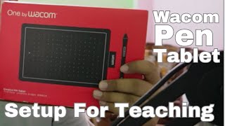 Wacom PenTablet Setup Guide How to use wacom pen tablet for teaching in Obs LaptopPC Best Pentab [upl. by Linneman404]