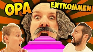 OPA ENTKOMMEN  Kathi amp Kaan in VERRÜCKTER OPA OBBY gefangen  Roblox Escape Grandpa Obby Parodie [upl. by Leticia273]