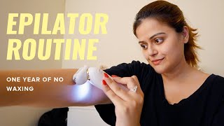 I Cut Out Waxing For An Epilator  My Hair Removal Routine Demo amp Review After 1 Year [upl. by Enrahs726]