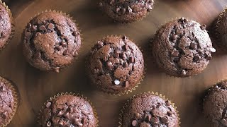 Healthy Chocolate Muffins  Flourless Gluten amp Dairy Free  No Added Sugar [upl. by Ellierim]