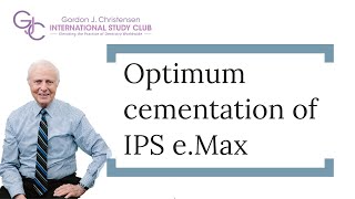 Optimum cementation of IPS eMax [upl. by Griselda]