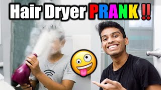 Hair Dryer PRANK⁉️ 😂  My best Prank EVER  VelBros Tamil [upl. by Emalee367]